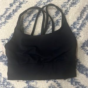Black Lululemon sports bra